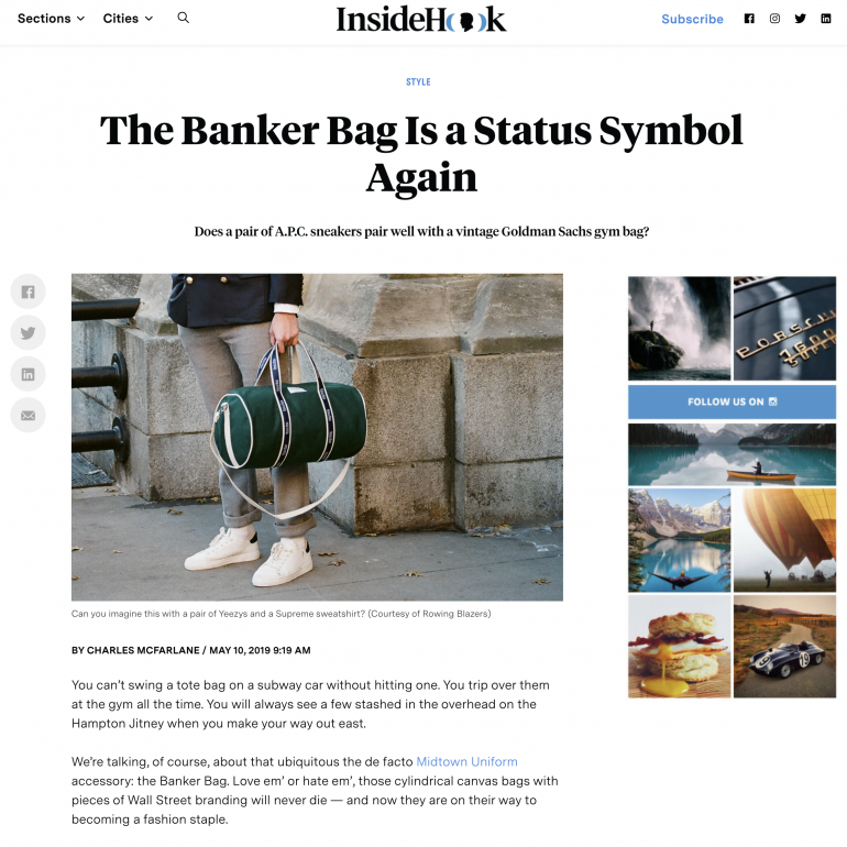 Banker Bag Article