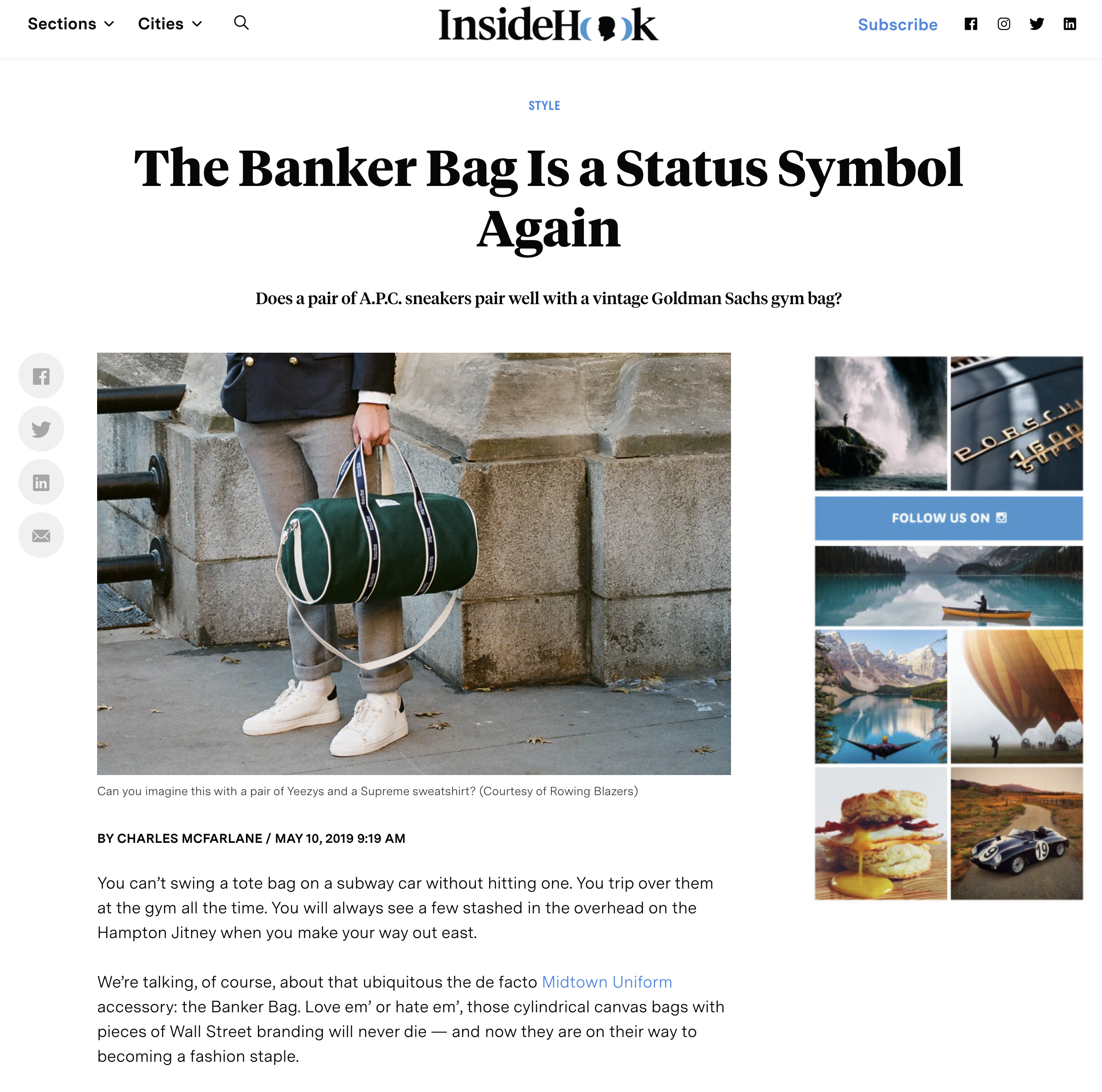 The Banker Bag Is a Status Symbol Again - InsideHook